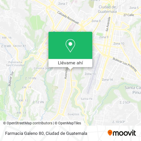 Mapa de Farmacia Galeno 80