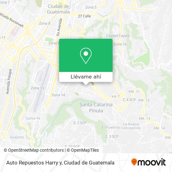 Mapa de Auto Repuestos Harry y