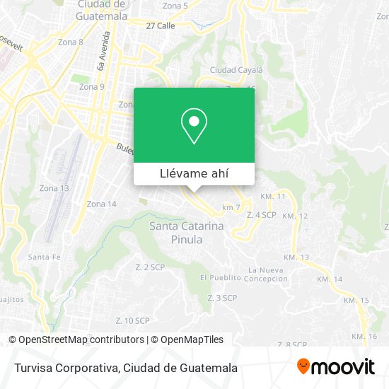 Mapa de Turvisa Corporativa