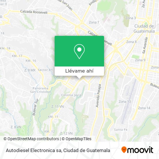 Mapa de Autodiesel Electronica sa