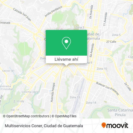 Mapa de Multiservicios Coner