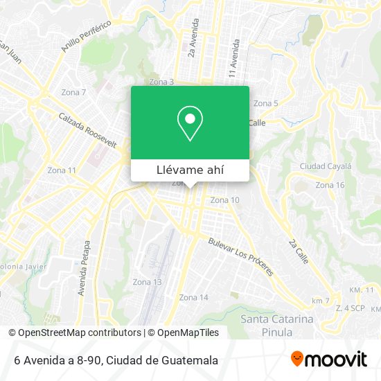 Mapa de 6 Avenida a 8-90