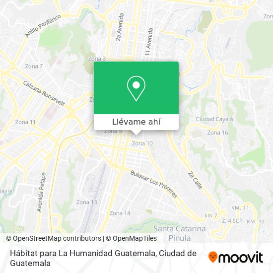 Mapa de Hábitat para La Humanidad Guatemala