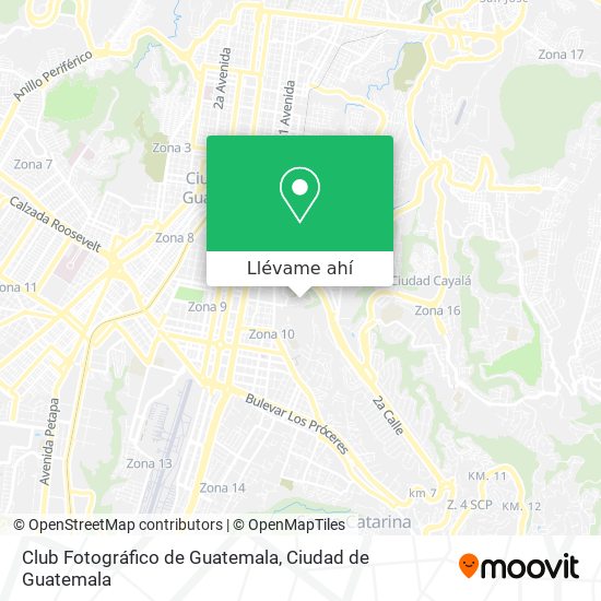 Mapa de Club Fotográfico de Guatemala