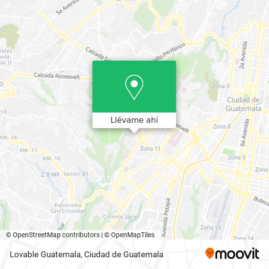 Mapa de Lovable Guatemala