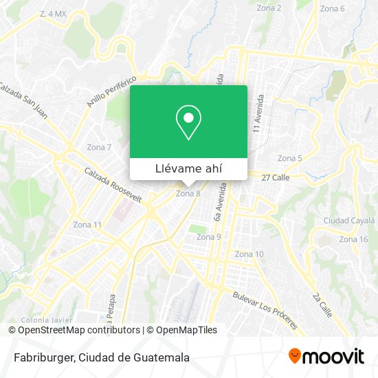 Mapa de Fabriburger