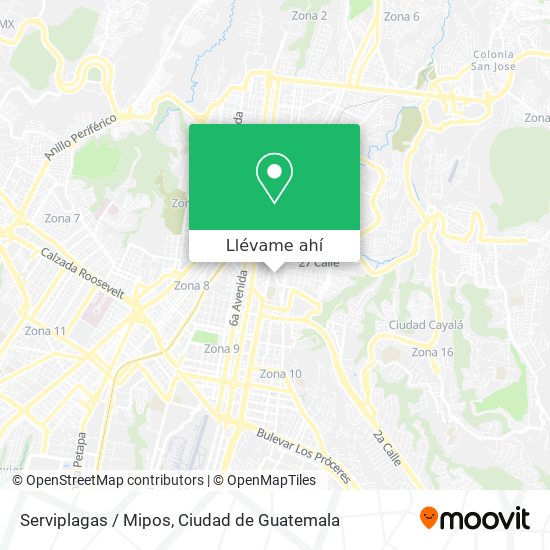 Mapa de Serviplagas / Mipos