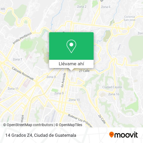 Mapa de 14 Grados Z4