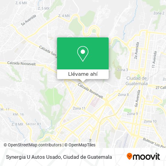 Mapa de Synergia U Autos Usado