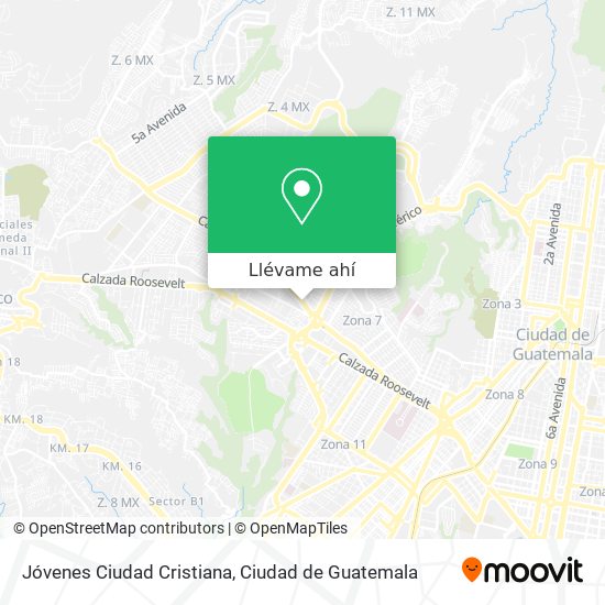 Mapa de Jóvenes Ciudad Cristiana