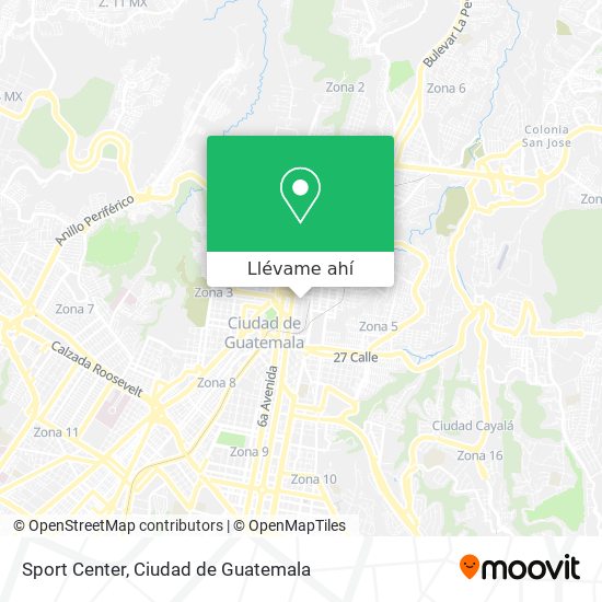 Mapa de Sport Center