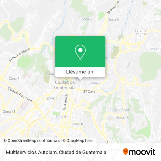 Mapa de Multiservicios Autolam