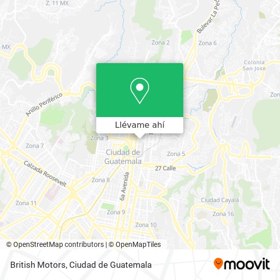 Mapa de British Motors