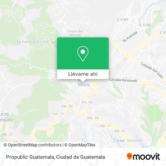 Mapa de Propublic Guatemala