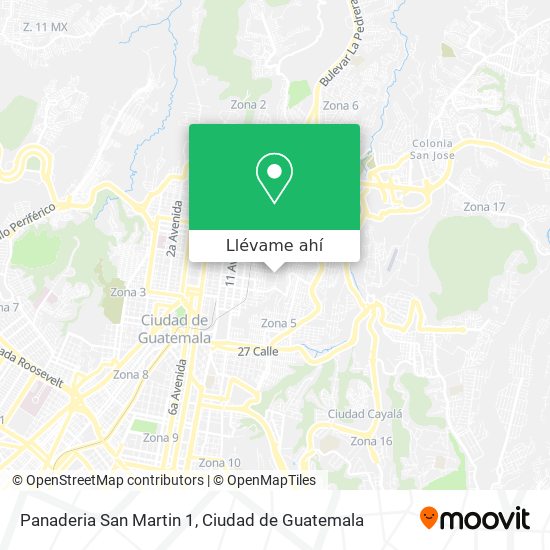 Mapa de Panaderia San Martin 1