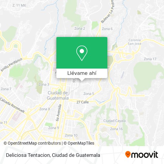 Mapa de Deliciosa Tentacion