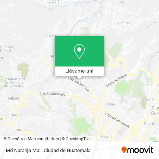 Mapa de Md Naranjo Mall