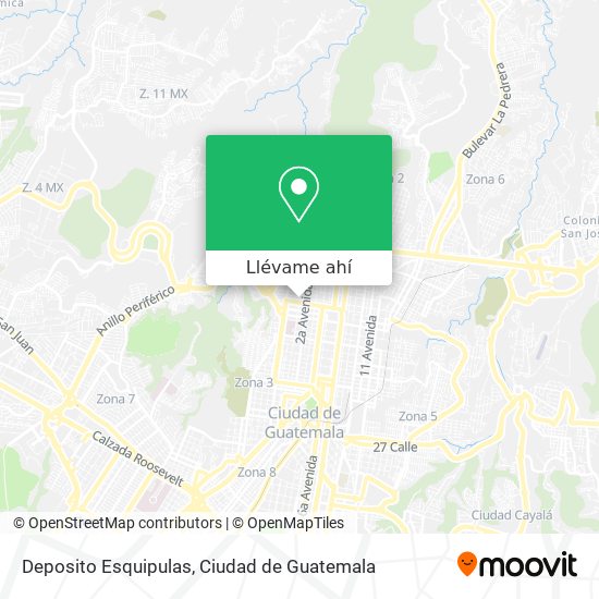 Mapa de Deposito Esquipulas