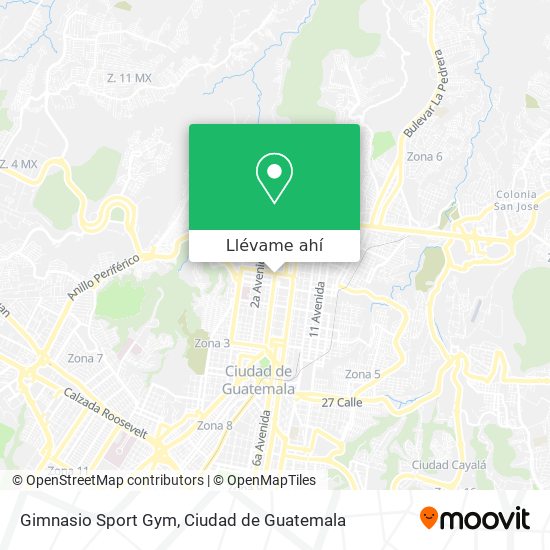 Mapa de Gimnasio Sport Gym