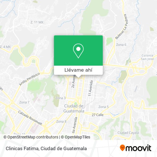 Mapa de Clinicas Fatima