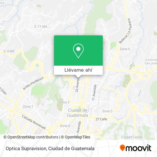 Mapa de Optica Supravision