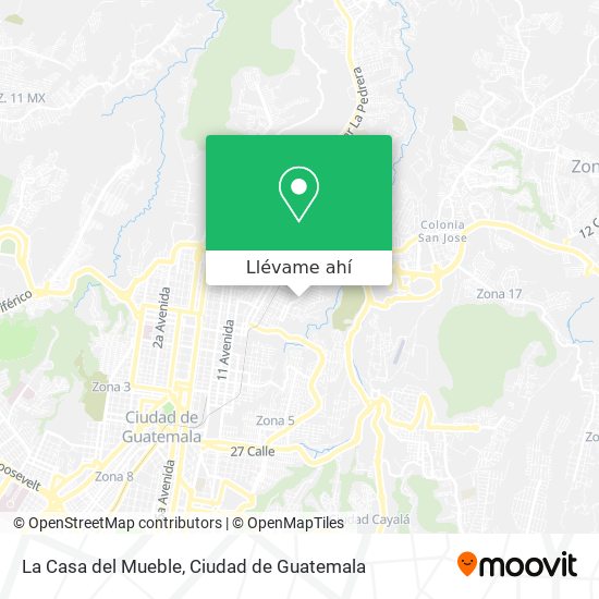 Mapa de La Casa del Mueble