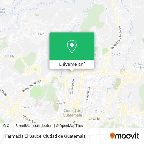 Mapa de Farmacia El Sauce