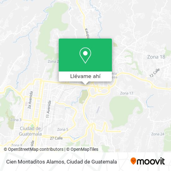 Mapa de Cien Montaditos Alamos