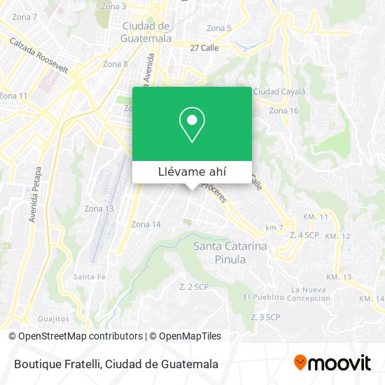 Mapa de Boutique Fratelli