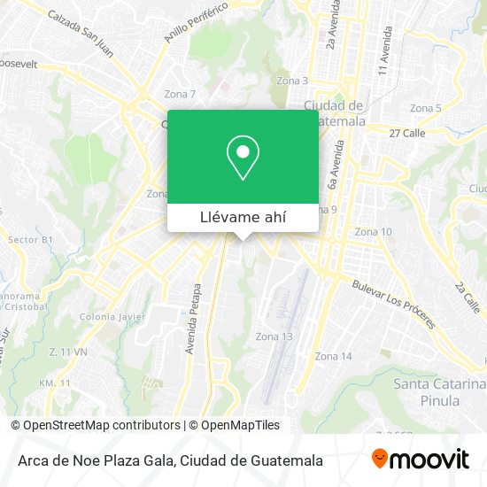 Mapa de Arca de Noe Plaza Gala