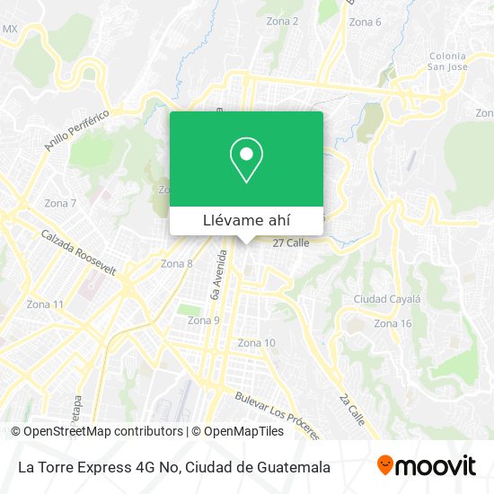 Mapa de La Torre Express 4G No