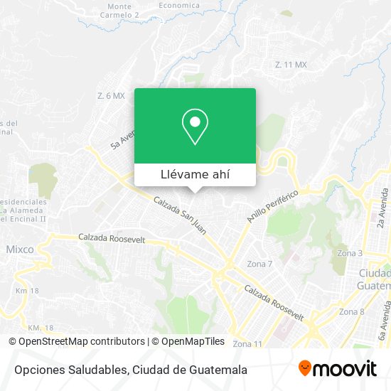 Mapa de Opciones Saludables