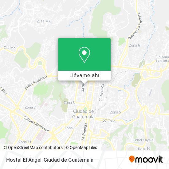 Mapa de Hostal El Ángel