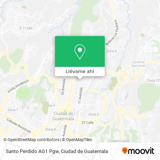 Mapa de Santo Perdido AG1 Pgw