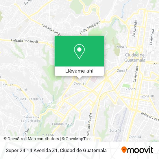 Mapa de Super 24 14 Avenida Z1