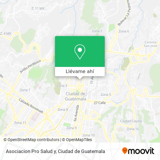 Mapa de Asociacion Pro Salud y