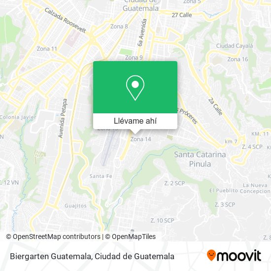 Mapa de Biergarten Guatemala