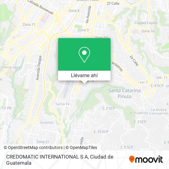 Mapa de CREDOMATIC INTERNATIONAL S A