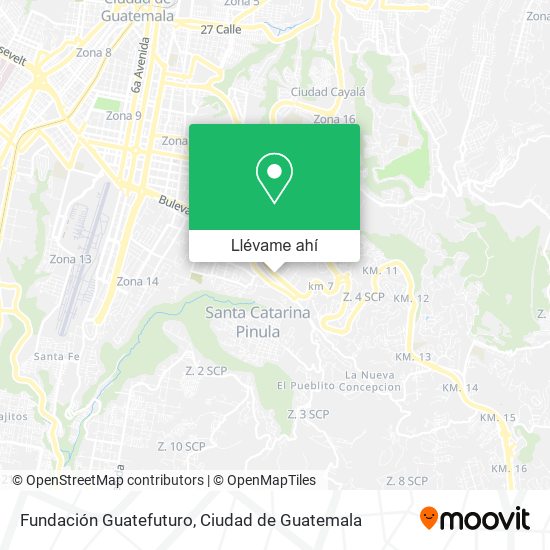 Mapa de Fundación Guatefuturo