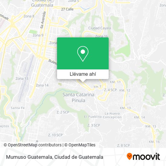 Mapa de Mumuso Guatemala