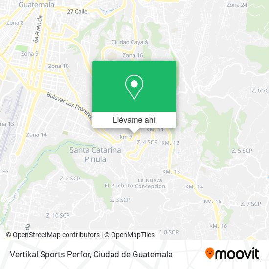 Mapa de Vertikal Sports Perfor