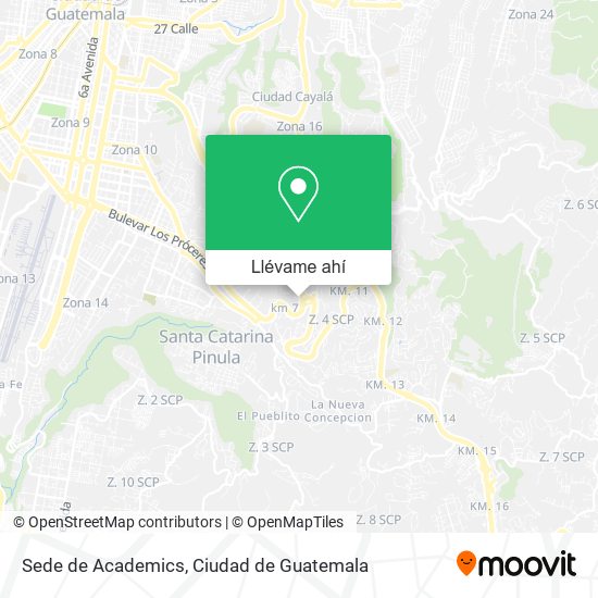 Mapa de Sede de Academics