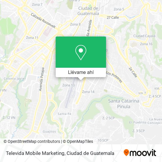 Mapa de Televida Mobile Marketing