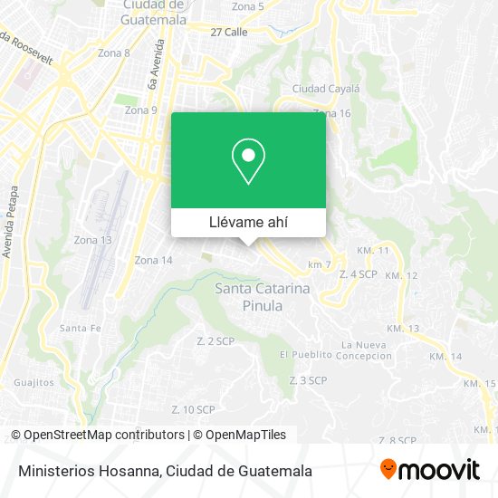 Mapa de Ministerios Hosanna