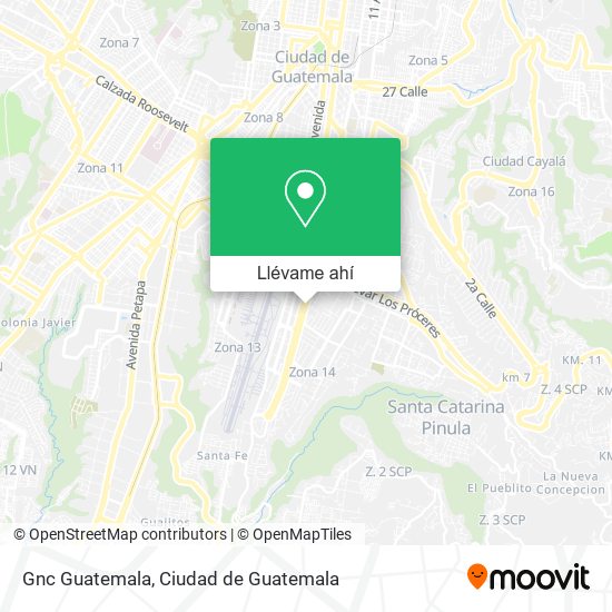 Mapa de Gnc Guatemala