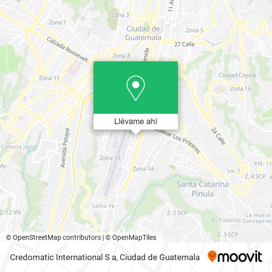 Mapa de Credomatic International S a