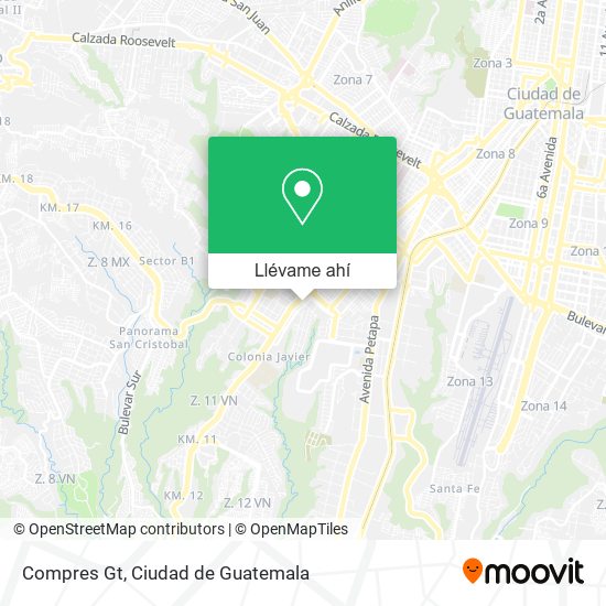 Mapa de Compres Gt