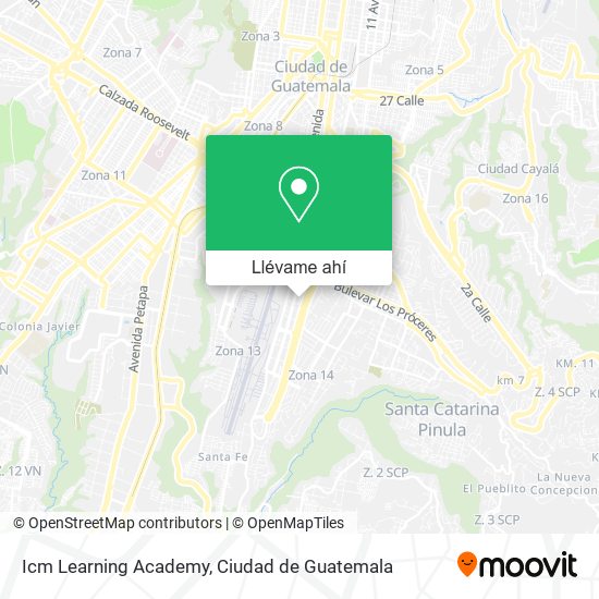 Mapa de Icm Learning Academy