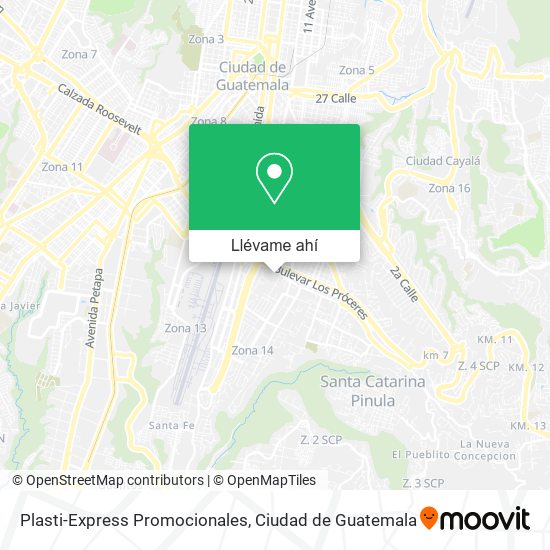 Mapa de Plasti-Express Promocionales