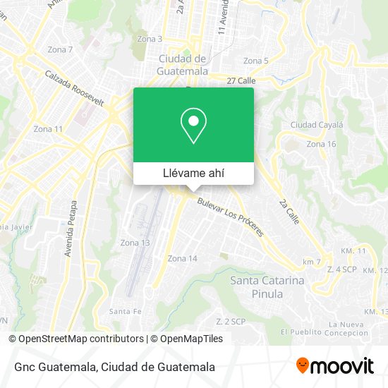 Mapa de Gnc Guatemala
